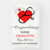 Nurse Graduation Party Banner (Vertikal)