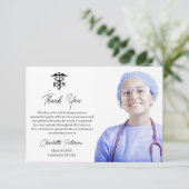 Nurse Graduation Party Dankeskarte (Stehend Vorderseite)