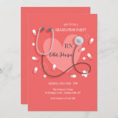 Nurse Graduation Party Einladung (Vorne/Hinten)