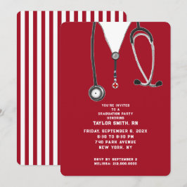 Nurse Graduation Party Einladung