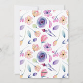 Nurse Graduation Party Frühlingsfloral Einladung (Rückseite)