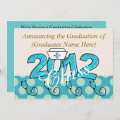 Nurse Graduation Party Invitations 2012 Einladung (Vorne/Hinten)