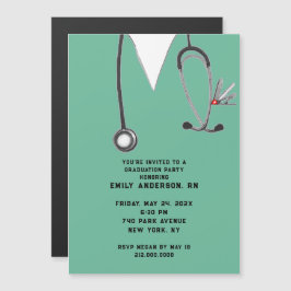 Nurse Graduation Party Magneteinladung