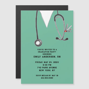 Nurse Graduation Party Magneteinladung