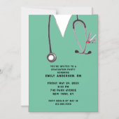 Nurse Graduation Party Magneteinladung (Vorderseite)