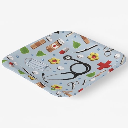 Nurse Graduation Party Pappteller (Gewinkelt)