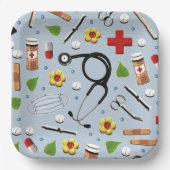 Nurse Graduation Party Pappteller (Vorderseite)