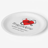 Nurse Graduation Party Pappteller (Schrägansicht)