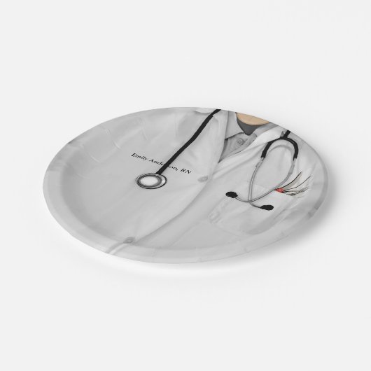 Nurse Graduation Party Pappteller (Schrägansicht)