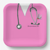 Nurse Graduation Party Pappteller (Vorderseite)