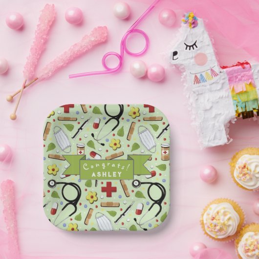 Nurse Graduation Party Pappteller (Party)