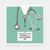 Nurse Graduation Party Serviette (Vorderseite)