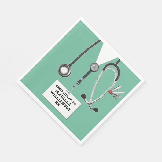 Nurse Graduation Party Serviette (Ecke)