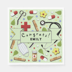 Nurse Graduation Party Serviette