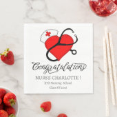 Nurse Graduation Party Serviette (Beispiel)