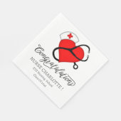 Nurse Graduation Party Serviette (Ecke)