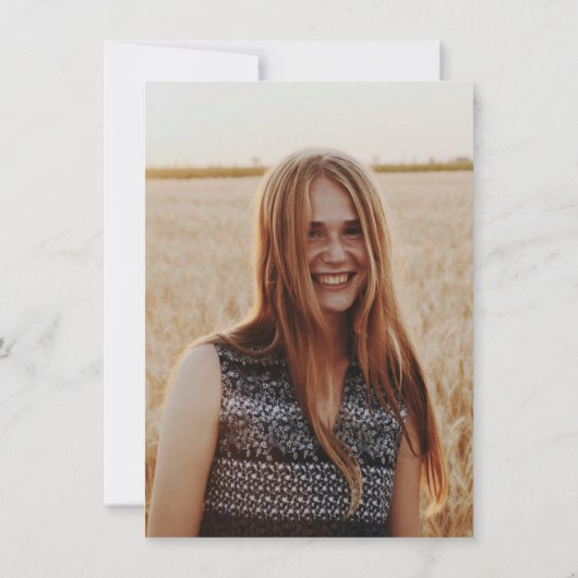 Nurse Graduation Photo Caduceus Party Invitation Einladung (Rückseite)