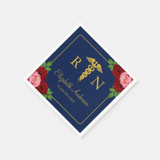 Nurse Graduation Serviette (Ecke)