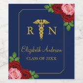 Nurse Graduation Weinetikett (Einzelnes Label)