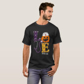 Nurse Halloween Beängstigende Pumpkin Kostüme Lieb T-Shirt (Vorne ganz)