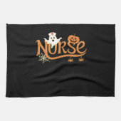 Nurse Halloween Cute Ghost and Pumpkin Essential T Geschirrtuch (Horizontal)