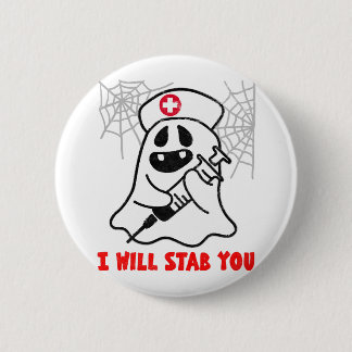 Nurse Halloween-Geist Button