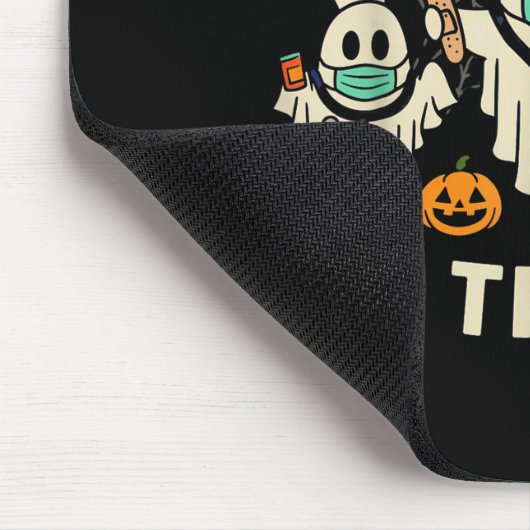 Nurse Halloween Ghost Crew Vaccine Say Boo To The Mousepad (Ecke)