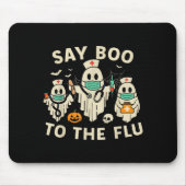 Nurse Halloween Ghost Crew Vaccine Say Boo To The Mousepad (Vorne)