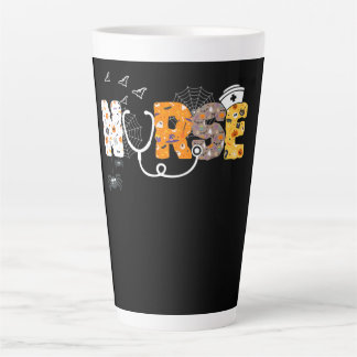 Nurse Halloween Gift With Pumpkin Boo Spider Witch Milchtasse