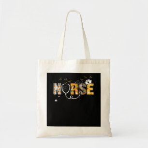 Nurse Halloween Gift With Pumpkin Boo Spider Witch Tragetasche