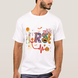 Nurse Halloween Kostüm Stethoscope Heartbeat Pump T-Shirt