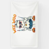 Nurse Halloween vorgezogener klassischer T - Shirt Banner (Vertikal)