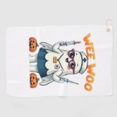 Nurse Halloween vorgezogener klassischer T - Shirt Golfhandtuch (Horizontal)