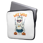 Nurse Halloween vorgezogener klassischer T - Shirt Laptopschutzhülle (Vorderseite Links)