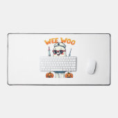 Nurse Halloween vorgezogener klassischer T - Shirt Schreibtischunterlage (Tastatur & Maus)