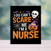 Nurse Halloween Witch Funny Nursing Essential T-Sh Acrylschild (Neutral)