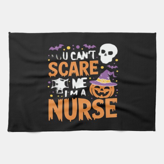 Nurse Halloween Witch Funny Nursing Essential T-Sh Geschirrtuch (Horizontal)