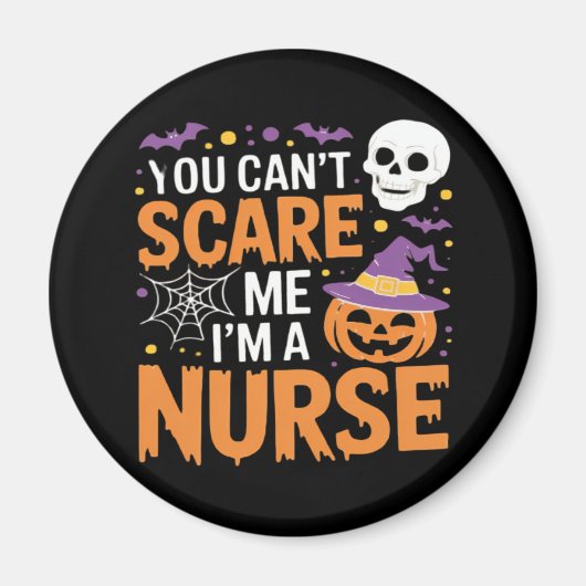 Nurse Halloween Witch Funny Nursing Essential T-Sh Magnet (Vorne)