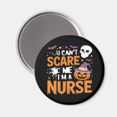 Nurse Halloween Witch Funny Nursing Essential T-Sh Magnet (Vorderseite/Rückseite)