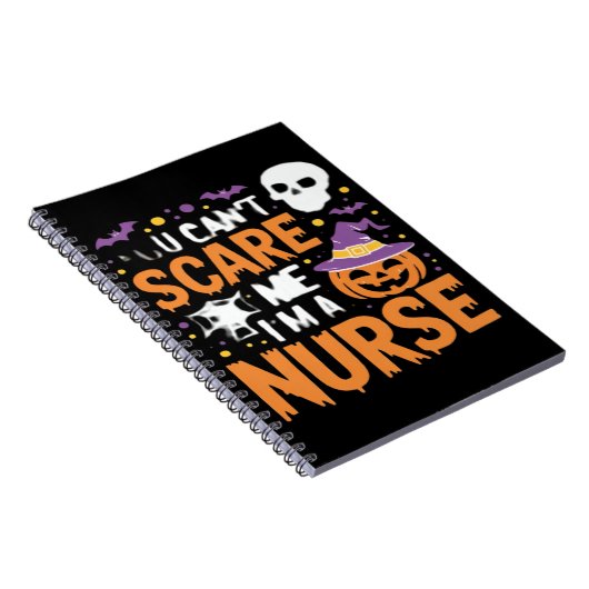 Nurse Halloween Witch Funny Nursing Essential T-Sh Notizblock (Rechte Seite)