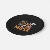 Nurse Halloween Witch Funny Nursing Essential T-Sh Pappteller (Schrägansicht)