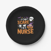 Nurse Halloween Witch Funny Nursing Essential T-Sh Pappteller (Vorderseite)