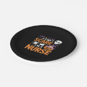 Nurse Halloween Witch Funny Nursing Essential T-Sh Pappteller (Schrägansicht)