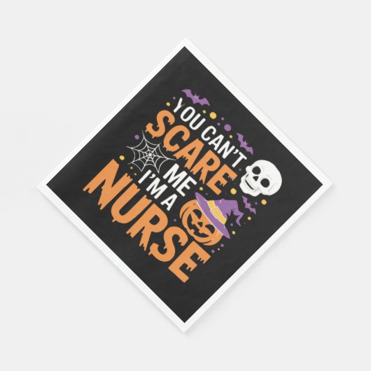 Nurse Halloween Witch Funny Nursing Essential T-Sh Serviette (Ecke)