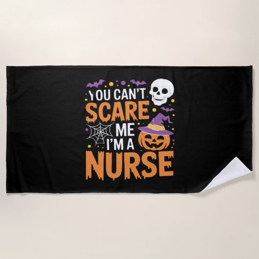 Nurse Halloween Witch Funny Nursing Essential T-Sh Strandtuch (Vorderseite)