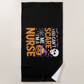 Nurse Halloween Witch Funny Nursing Essential T-Sh Strandtuch (Vorderseite)