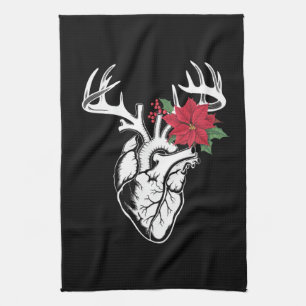 Nurse Heart Anatomie Rentier Heart Cath Labrador R Geschirrtuch