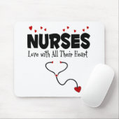 Nurse Heart Geschenk Mousepad (Mit Mouse)