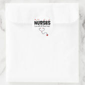 Nurse Heart Geschenk Runder Aufkleber (Tasche)