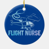 Nurse Heartbeat Practitioner Pflege RN Keramik Ornament (Hinten)